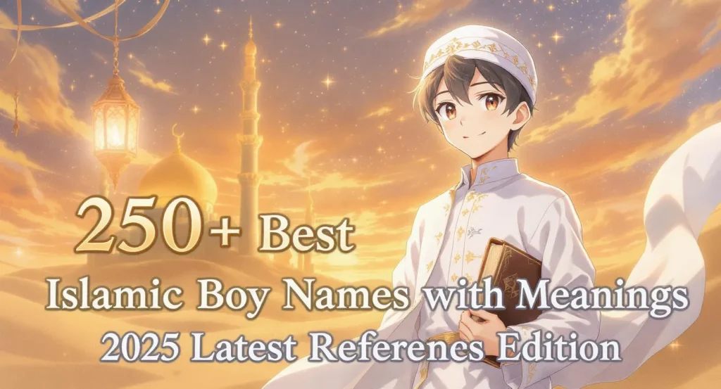 250+ Best Islamic Boy Names with Meanings & Sahabi References 2025 Latest Edition