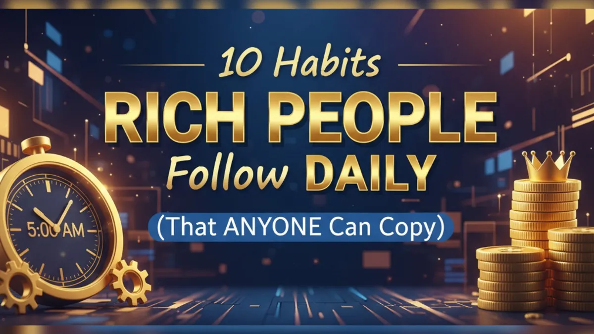 10 Habits Rich People Follow Daily (That Anyone Can Copy)