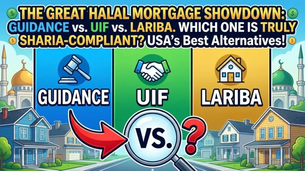 Halal Mortgage Alternatives in the USA: Guidance vs. UIF vs. Lariba