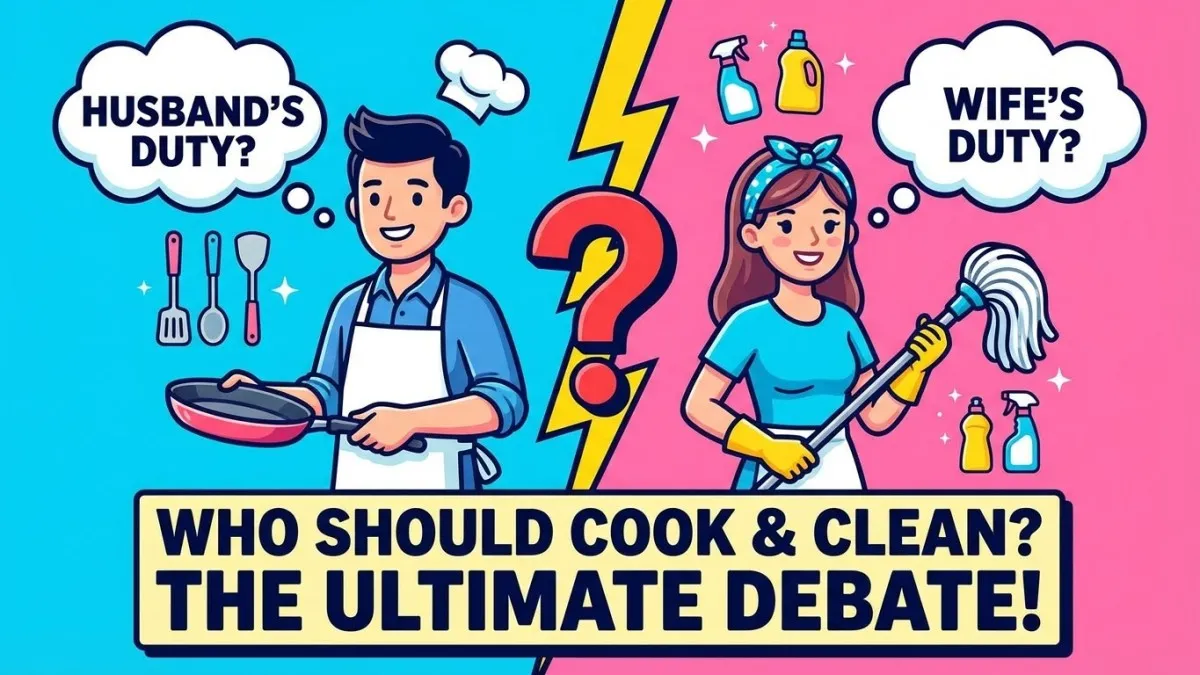 Husband’s Duty vs. Wife’s Duty: Who Should Cook and Clean?